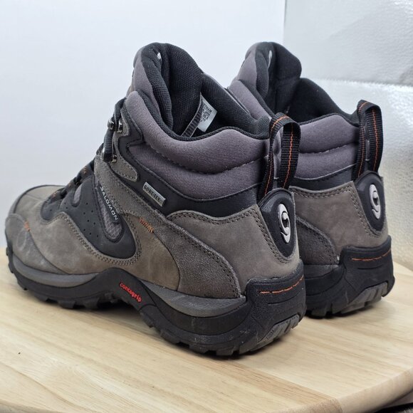 Salomon Elios 3 Mid Goretex Brown Lace Up Hiking Boots Shoes Men’s US 8.5 - Picture 6 of 10